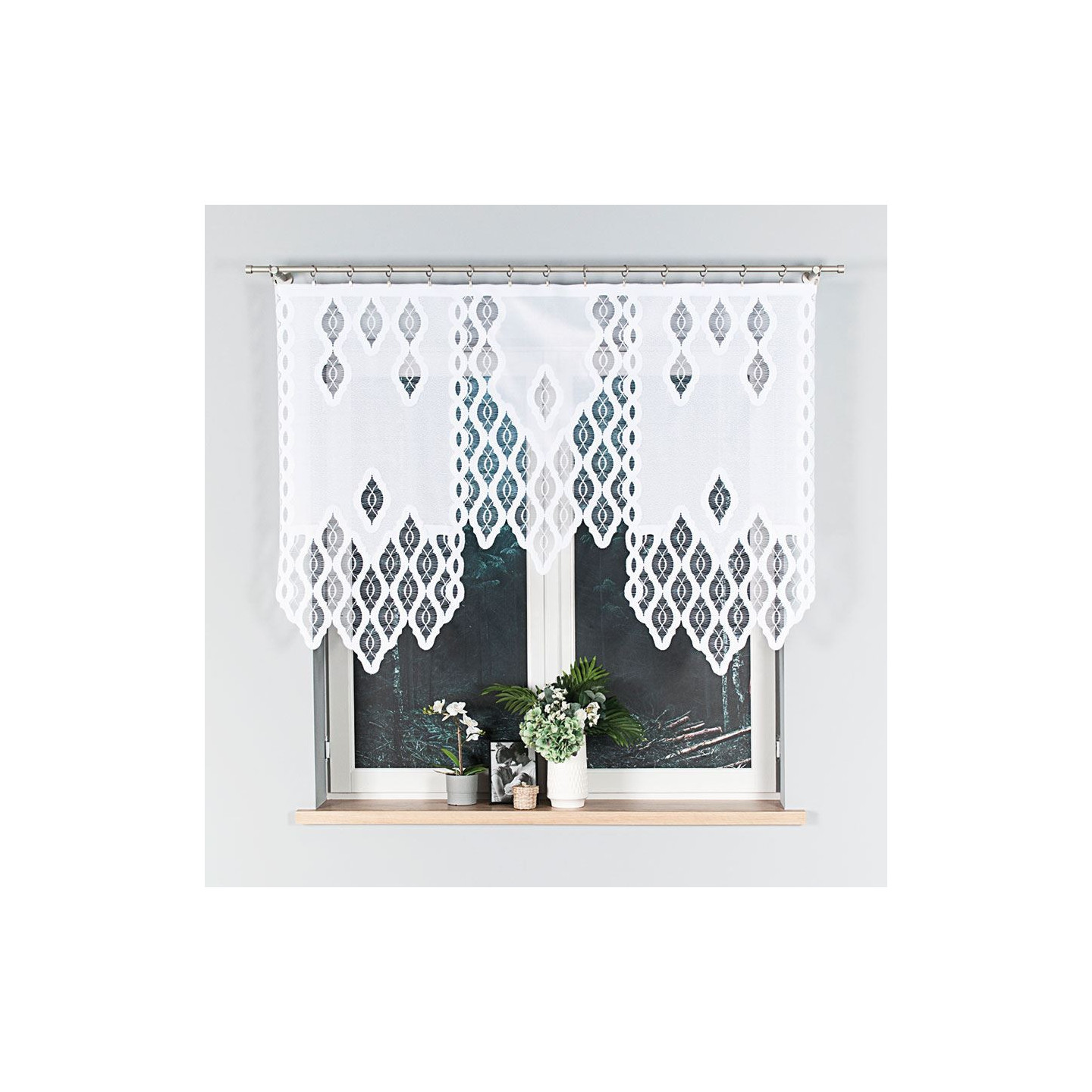 OTTO  Panel żakardowy gotowy, szerokość 160 x wysokość 120cm, kolor 001 biały 019332