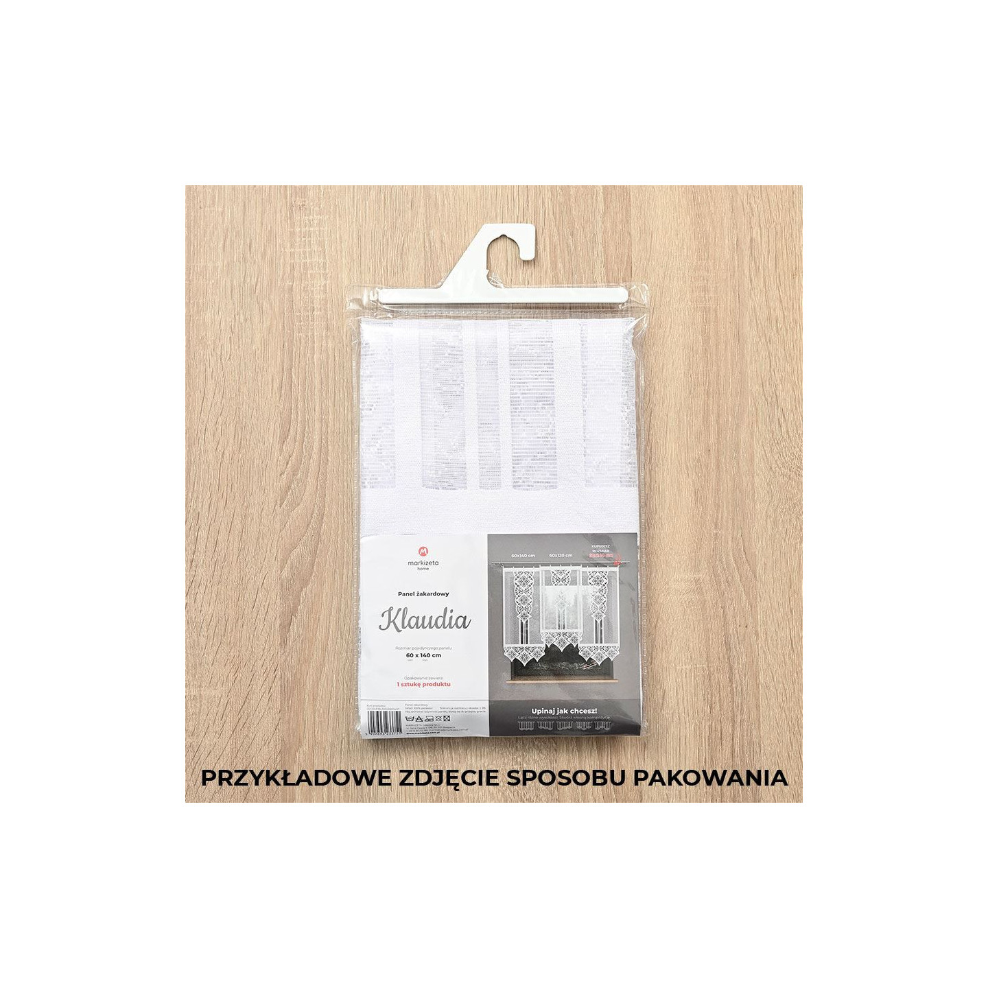 OTTO  Panel żakardowy gotowy, szerokość 160 x wysokość 120cm, kolor 001 biały 019332