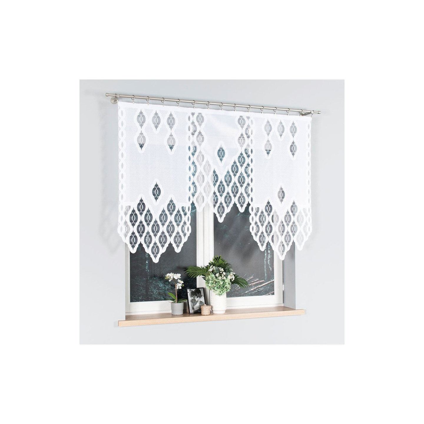 OTTO  Panel żakardowy gotowy, szerokość 160 x wysokość 120cm, kolor 001 biały 019332
