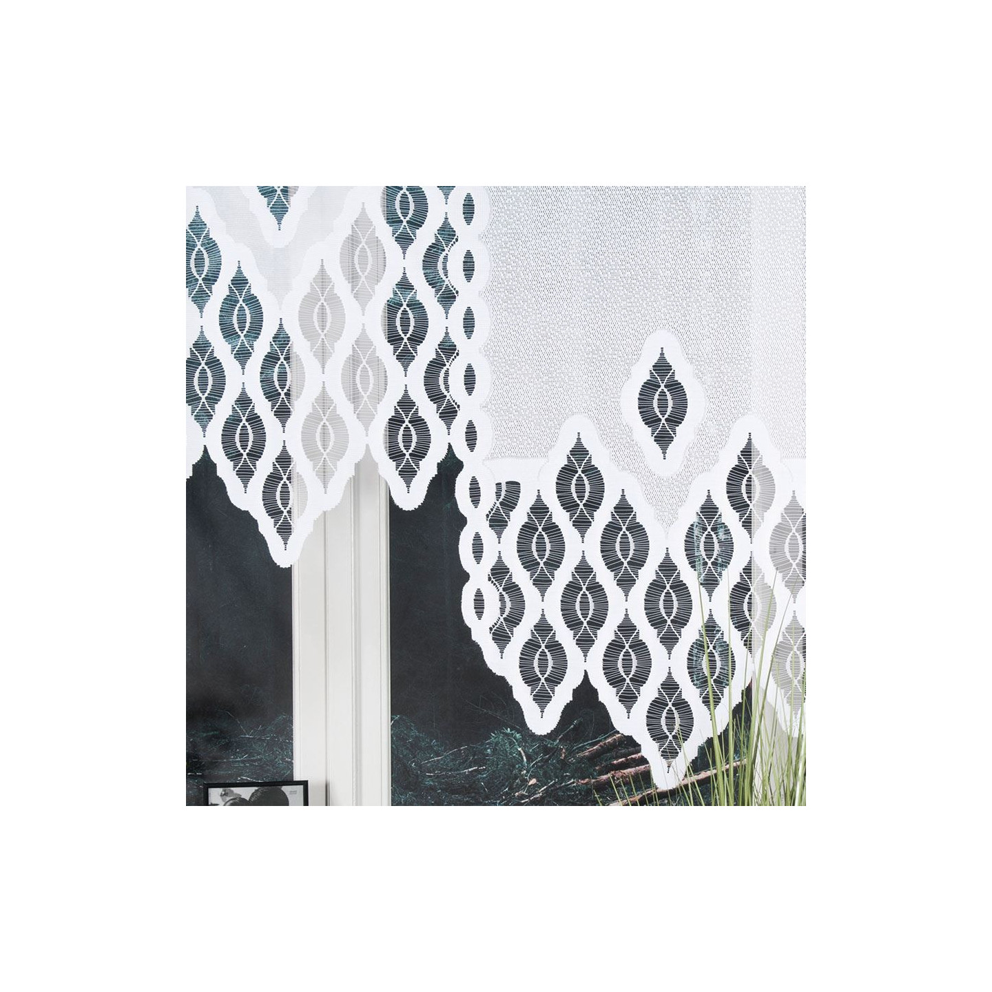 OTTO  Panel żakardowy gotowy, szerokość 160 x wysokość 120cm, kolor 001 biały 019332