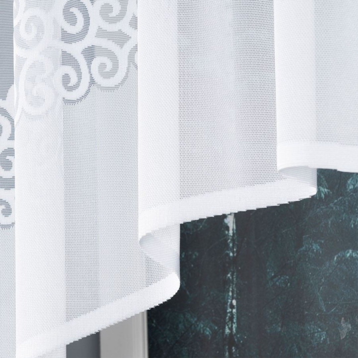 Firanka gotowa żakardowa DANIELA 250x90 biała
