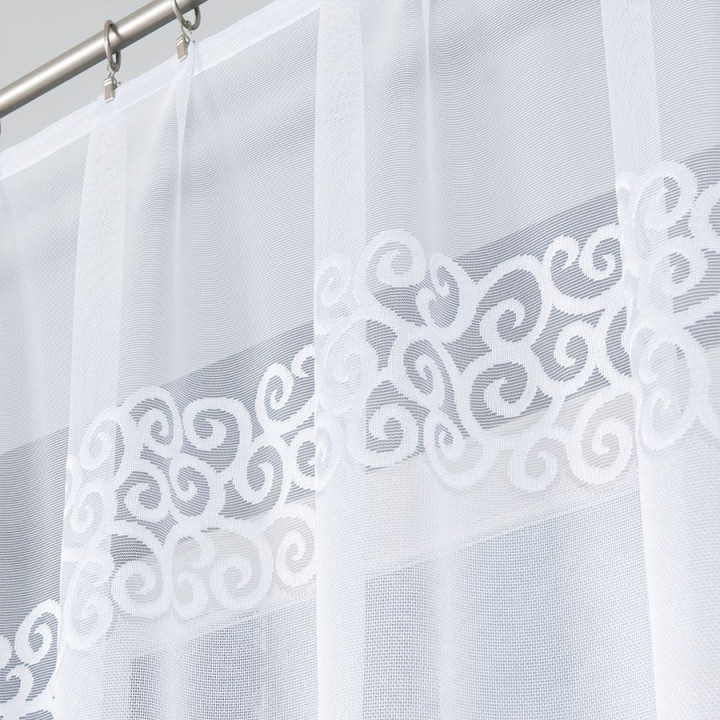 Firanka gotowa żakardowa DANIELA 250x90 biała