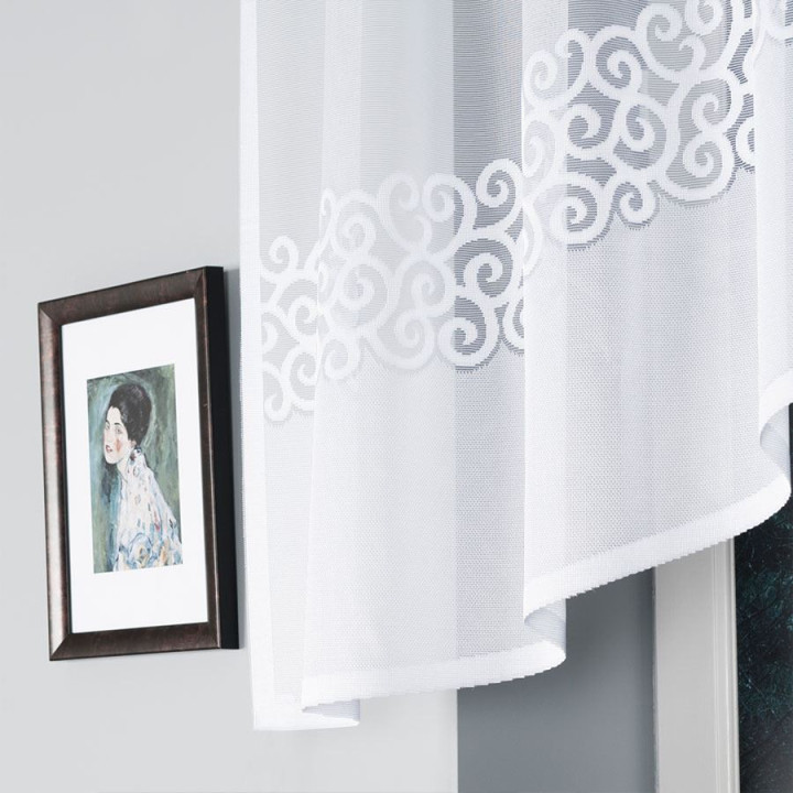 Firanka gotowa żakardowa DANIELA 250x90 biała