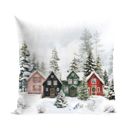 ŚNIEŻNA DOLINA · poszewka dekoracyjna · 45x45 · wielokolorowy