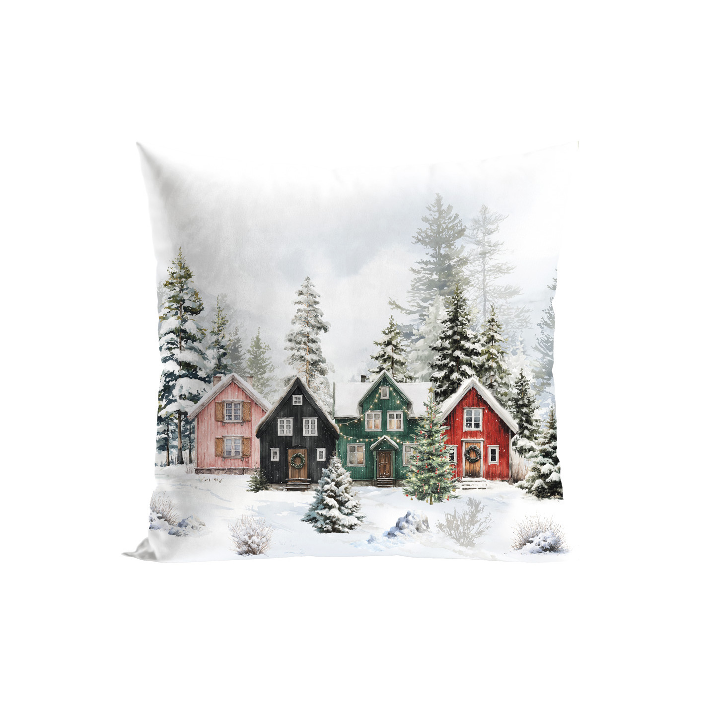 ŚNIEŻNA DOLINA · poszewka dekoracyjna · 45x45 · wielokolorowy