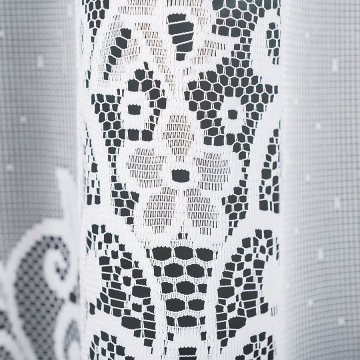 Firanka żakardowa BERENIKA biała 400x160 cm