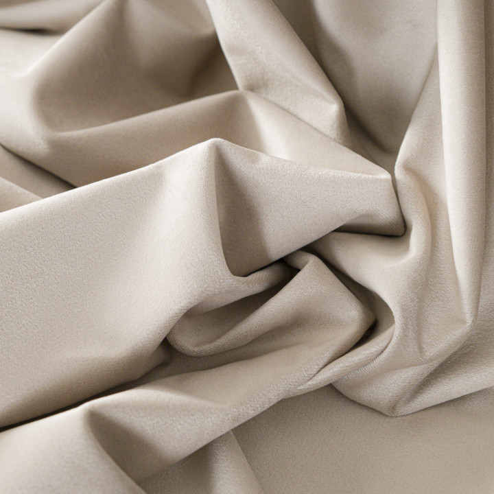 BLACKOUT VELVET Zasłona gotowa na taśmie, szerokość 140cm x wysokość 240cm, kolor 015 ciemny kremowy BLAVEL/ZGT/015/140240/1