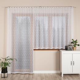 EVA Firanka żakardowa gotowa, szerokość 140 x wysokość 250cm, kolor 001 biały 146065