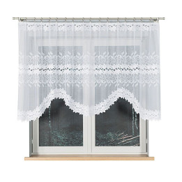 Firanka gotowa żakardowa BASTIA biała 250x120