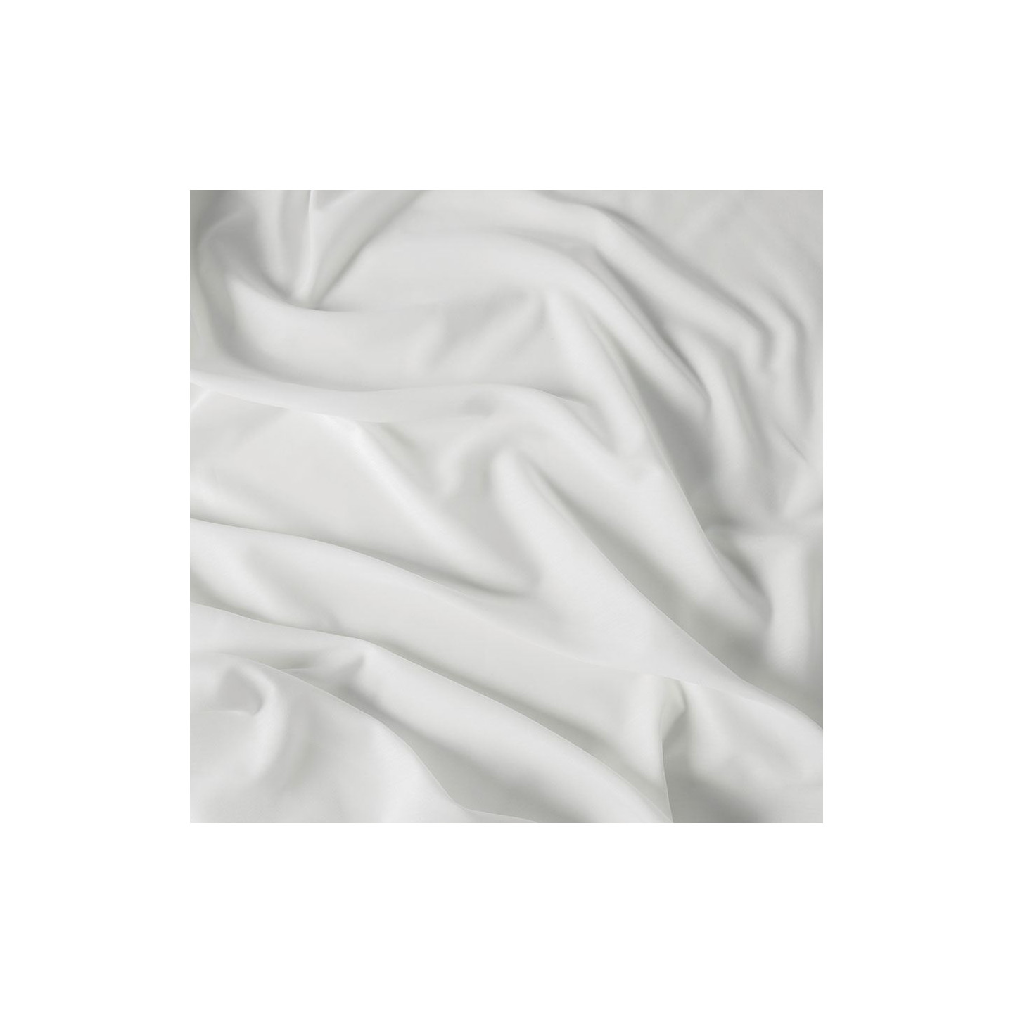 BASIC Zasłona gotowa na przelotkach, szerokość 145 x wysokość 170cm, kolor 010 biały