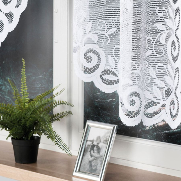 Firanka gotowa żakardowa ROZALIA 250x140 biała