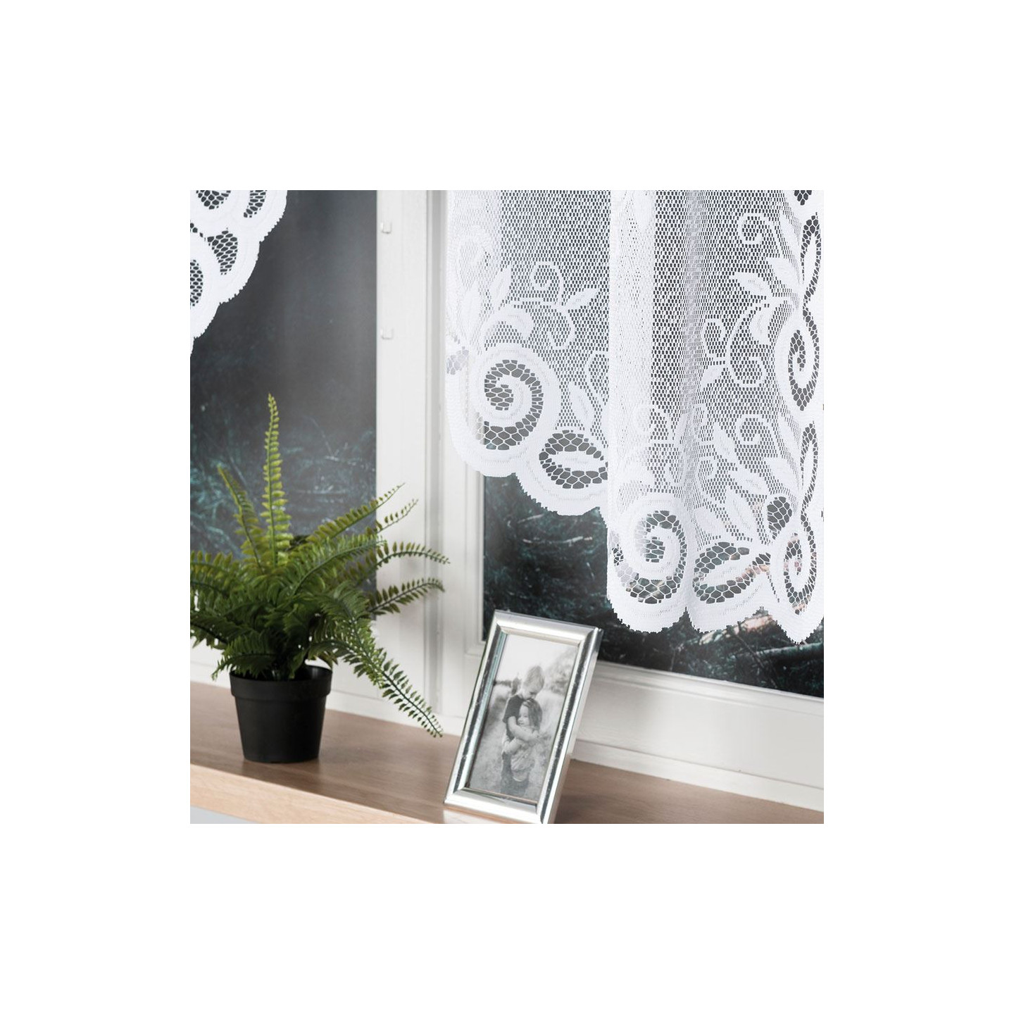 Firanka gotowa żakardowa ROZALIA 250x140 biała