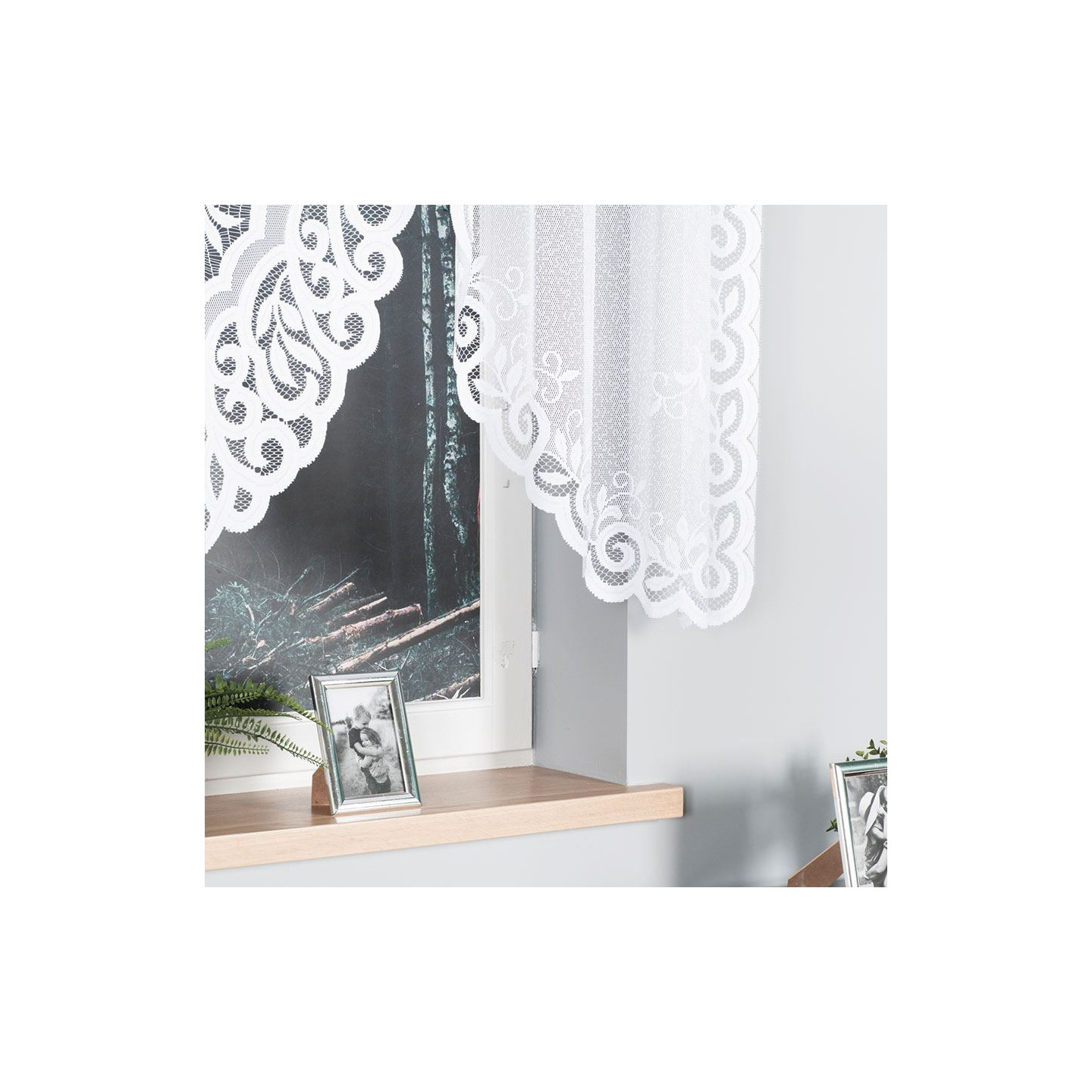 Firanka gotowa żakardowa ROZALIA 250x140 biała