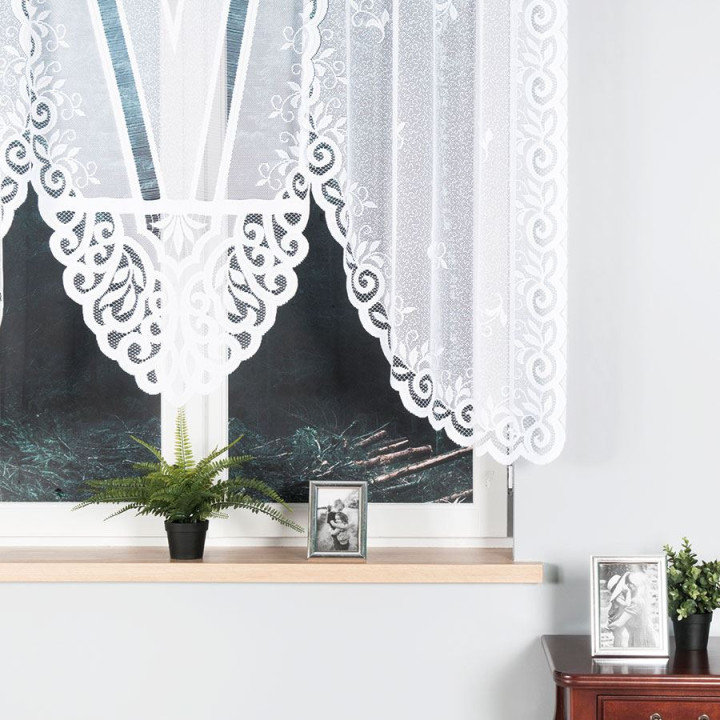 Firanka gotowa żakardowa ROZALIA 250x140 biała
