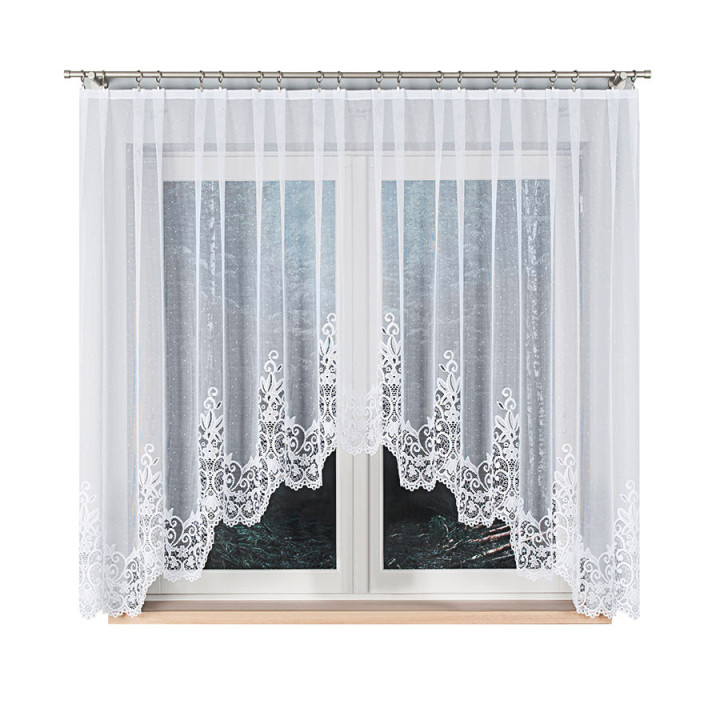 Firanka gotowa żakardowa BERENIKA 300x160 biała