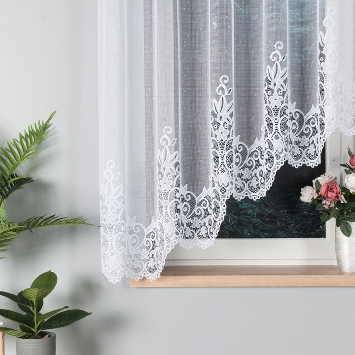 Firanka gotowa żakardowa BERENIKA 300x160 biała