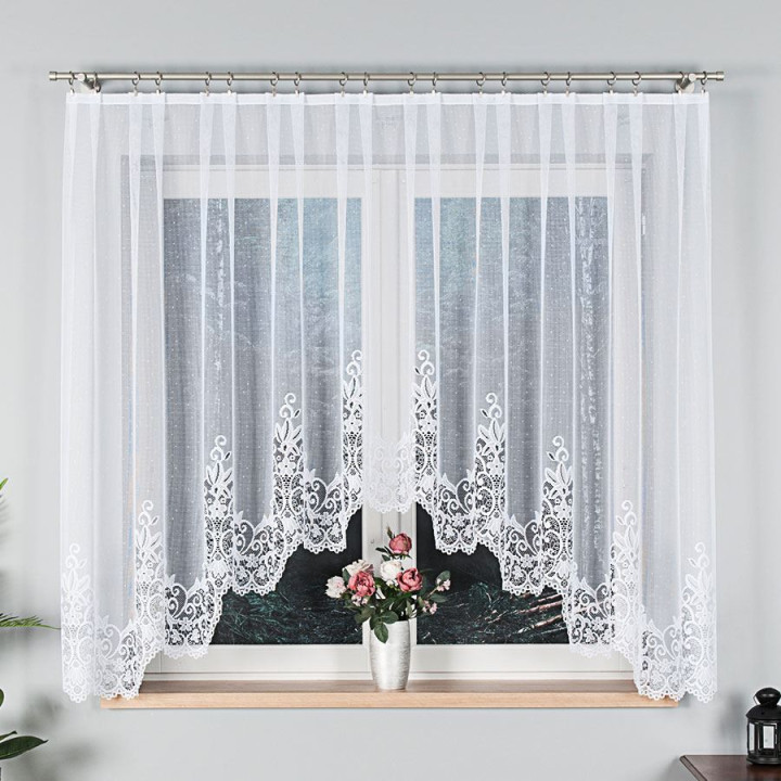 Firanka gotowa żakardowa BERENIKA 300x160 biała