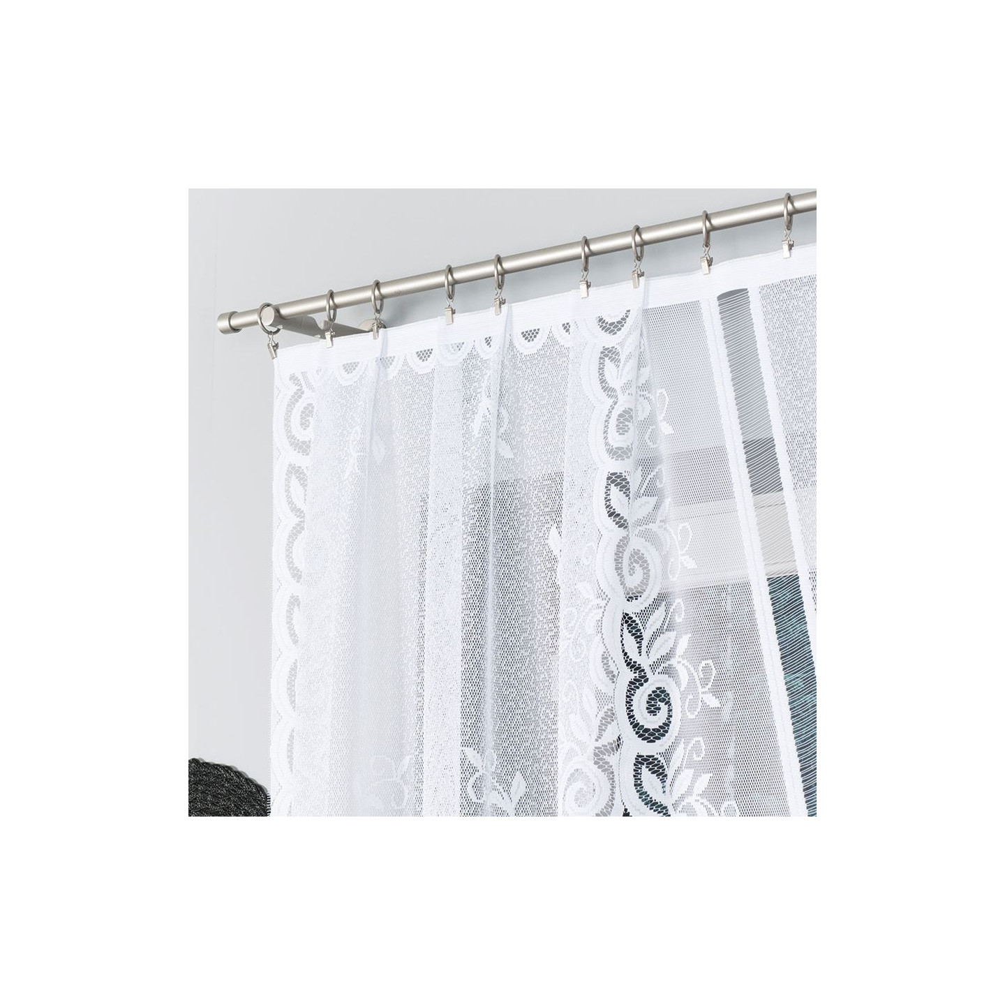 Firanka żakardowa ROZALIA biała 250x120
