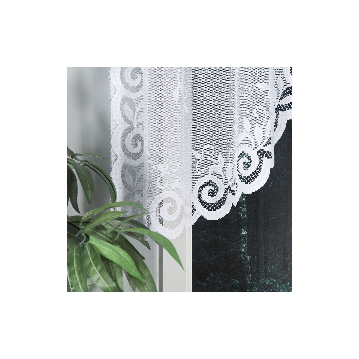 Firanka żakardowa ROZALIA biała 250x120
