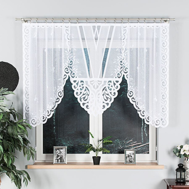 Firanka żakardowa ROZALIA biała 250x120