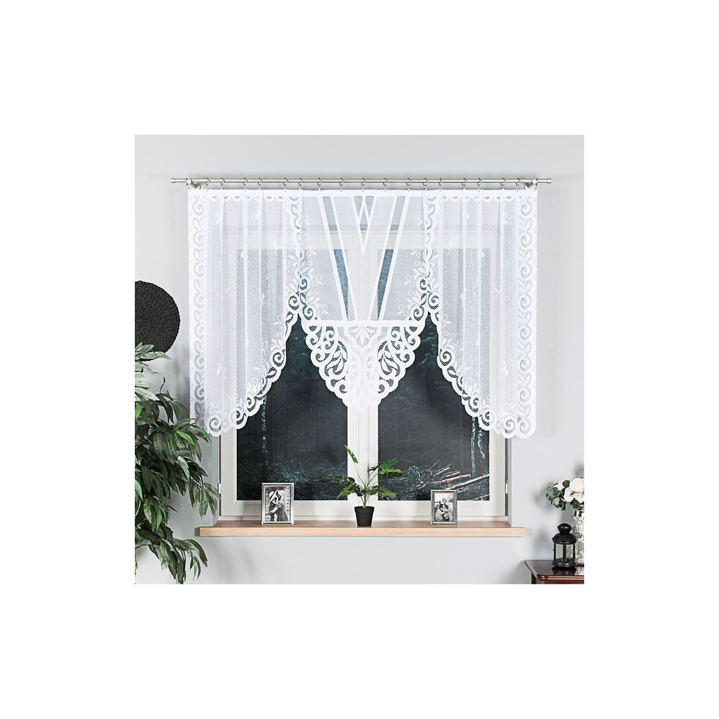 Firanka żakardowa ROZALIA biała 250x120