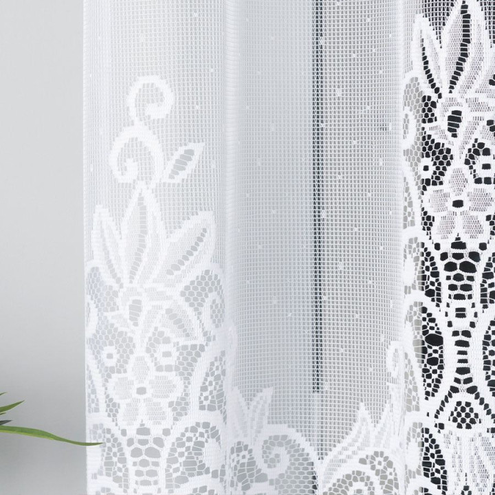 Firanka żakardowa gotowa BERENIKA 250x120 biała
