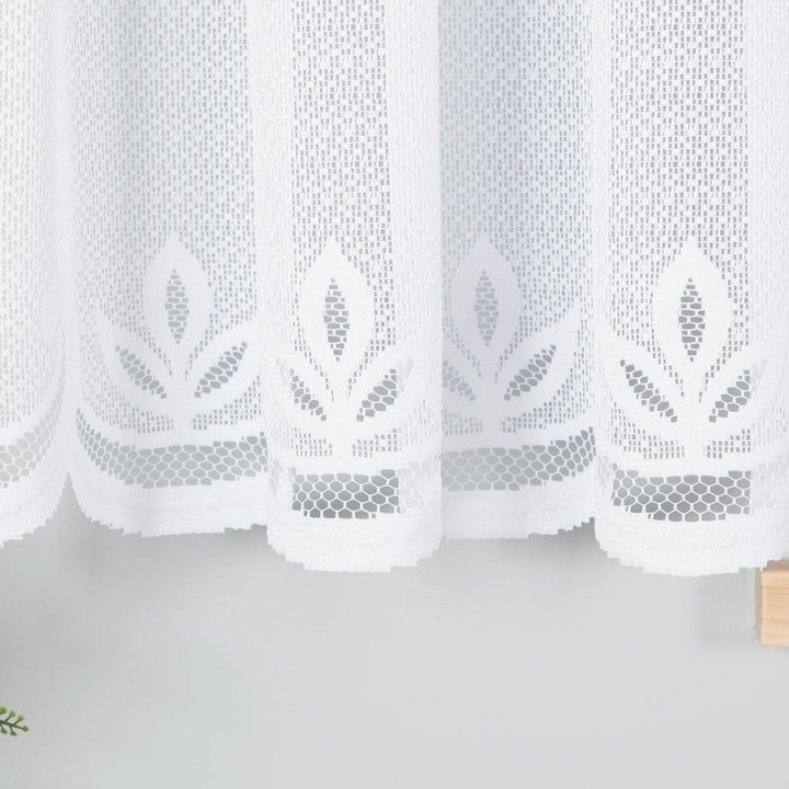 Firanka gotowa żakardowa POLA biała 500x160