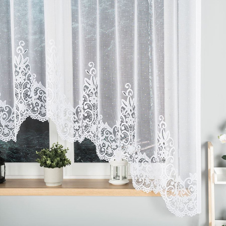 Firanka żakardowa BERENIKA biała 300x170