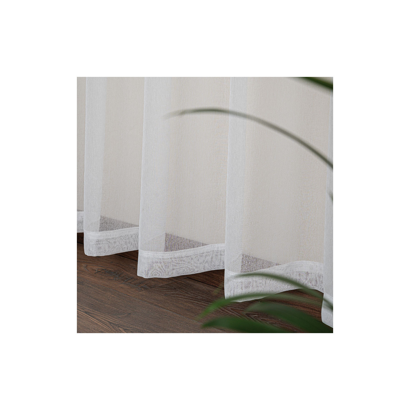 ETAMINA · firanka gotowa na taśmie · 140x230 · biały · etamina