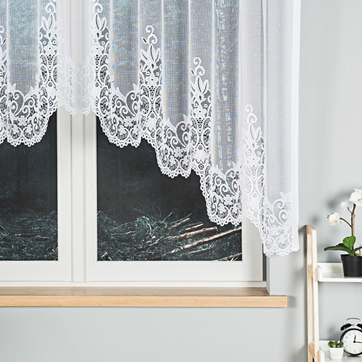 Firanka żakardowa BERENIKA biała 300x140