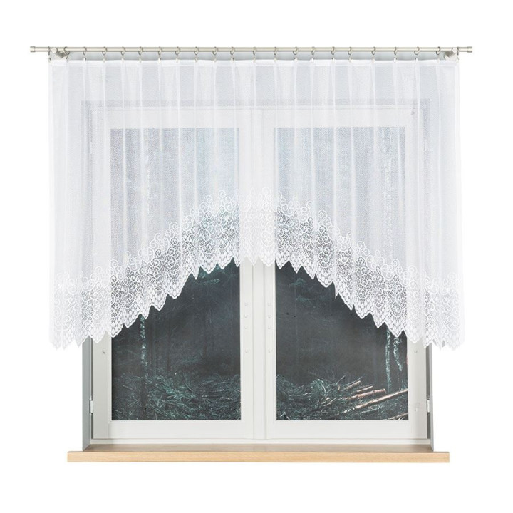 Firanka żakardowa gotowa VIOLETTA 250x120 biała