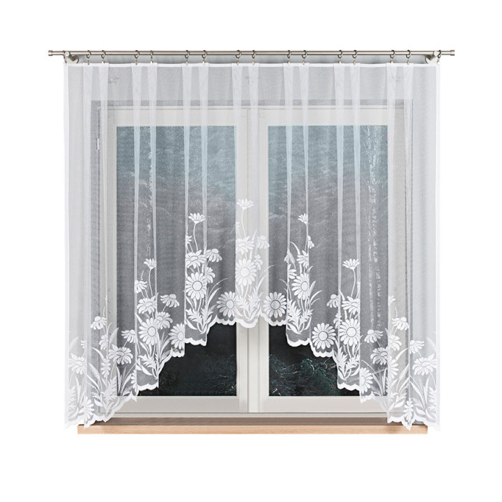Firanka gotowa żakardowa ARALIA 300x160 biała