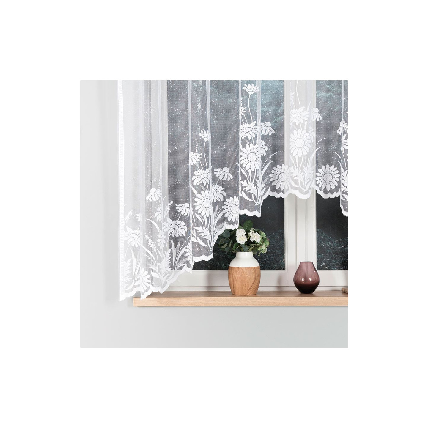Firanka gotowa żakardowa ARALIA 300x160 biała