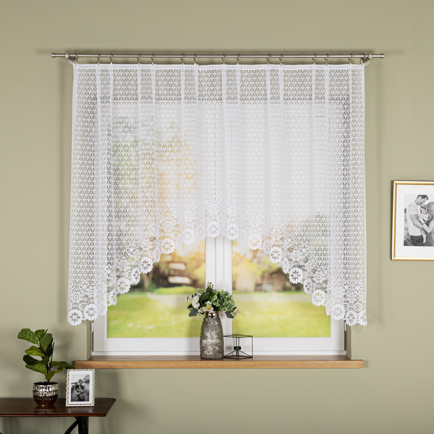Firanka gotowa żakardowa FAUSTYNA 250x140 biała