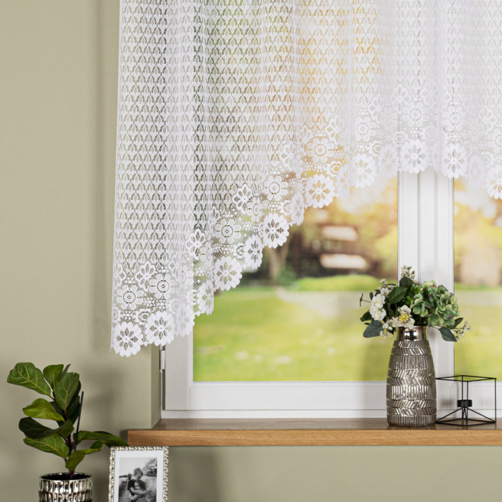 Firanka gotowa żakardowa FAUSTYNA 250x140 biała