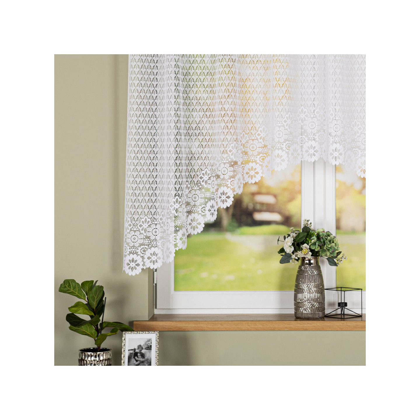 Firanka gotowa żakardowa FAUSTYNA 250x140 biała