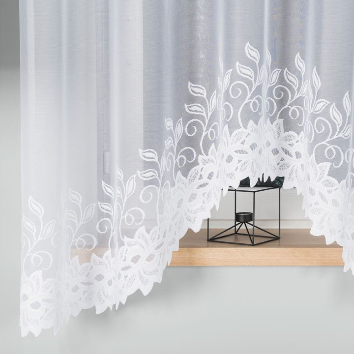 Firanka żakardowa BASTIA biała 300x180 cm