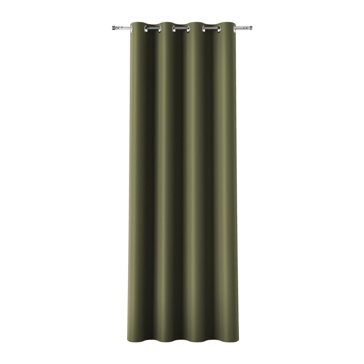 DONA · zasłona gotowa na przelotkach · 140x230 · zielonoszary · blackout
