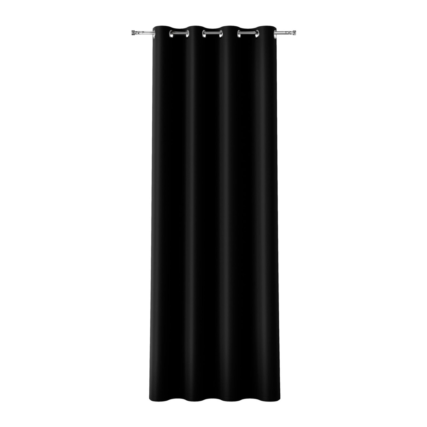 DONA · zasłona gotowa na przelotkach · 140x240 · czarny · blackout
