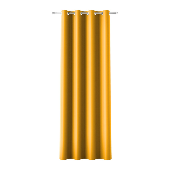 DONA · zasłona gotowa na przelotkach · 140x230 · szafranowy · blackout